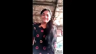 Desi village Indian Girlfreind showing boobs and vulva be proper of boyfriend